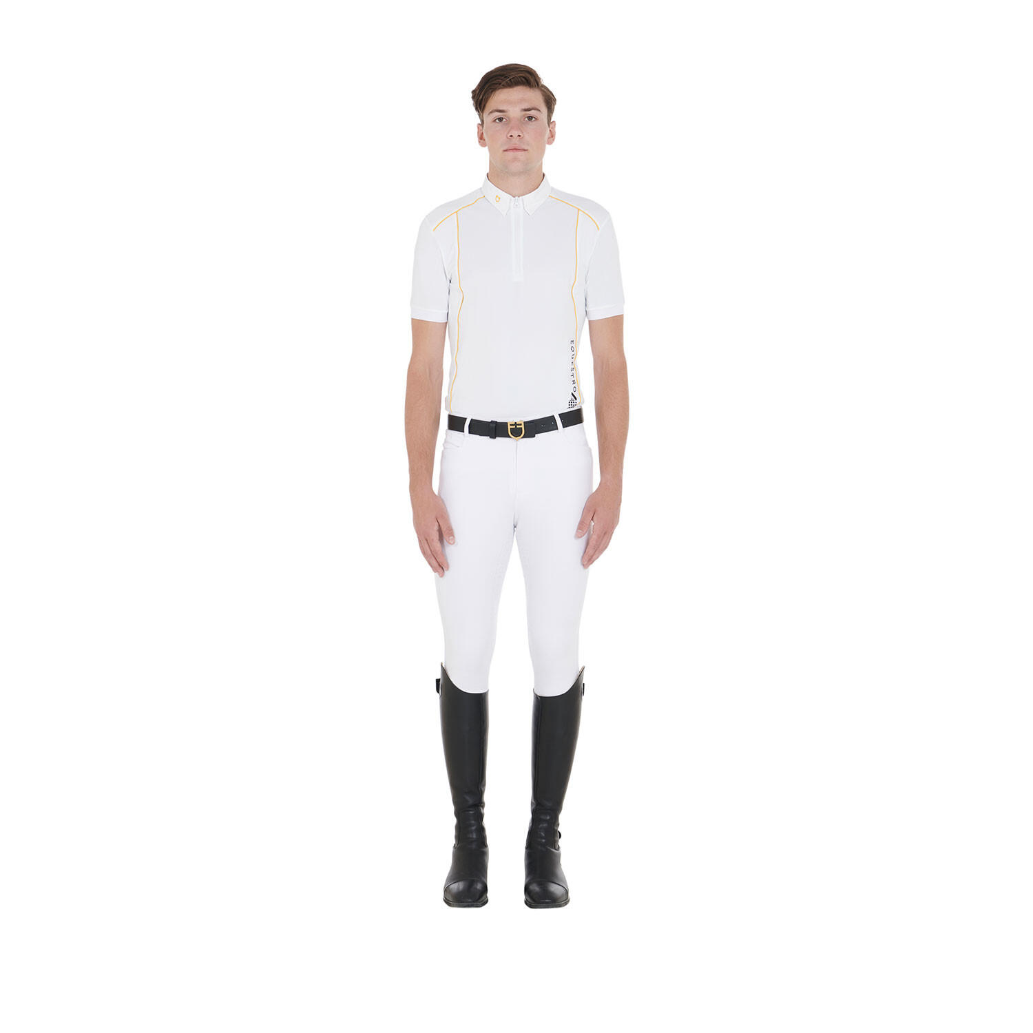 Polo homme slim fit en tissu technique avec liseré 5/5