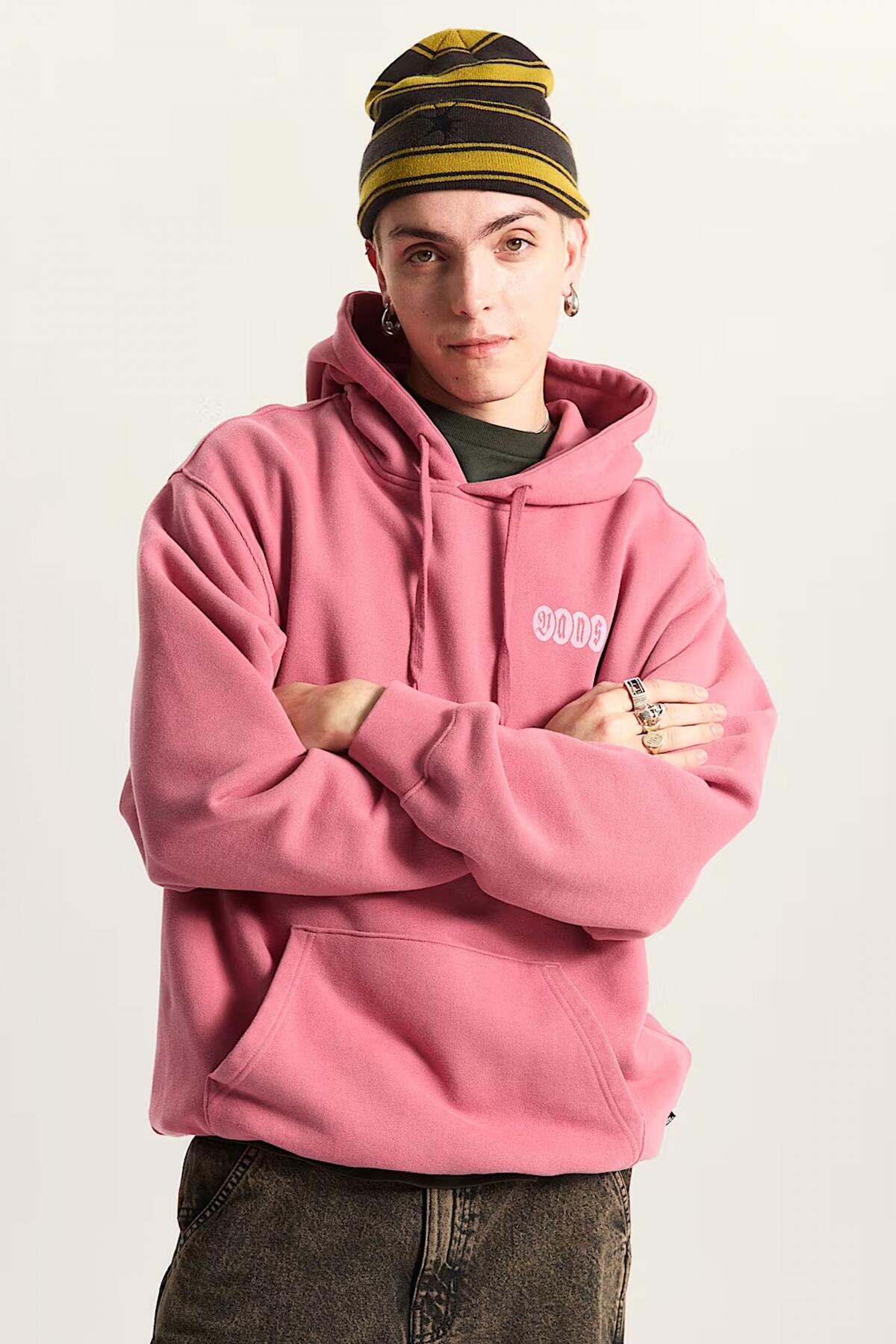 Bluza polarowa VANS EARTHBOUND LOOSE PO FL Rose 5/5