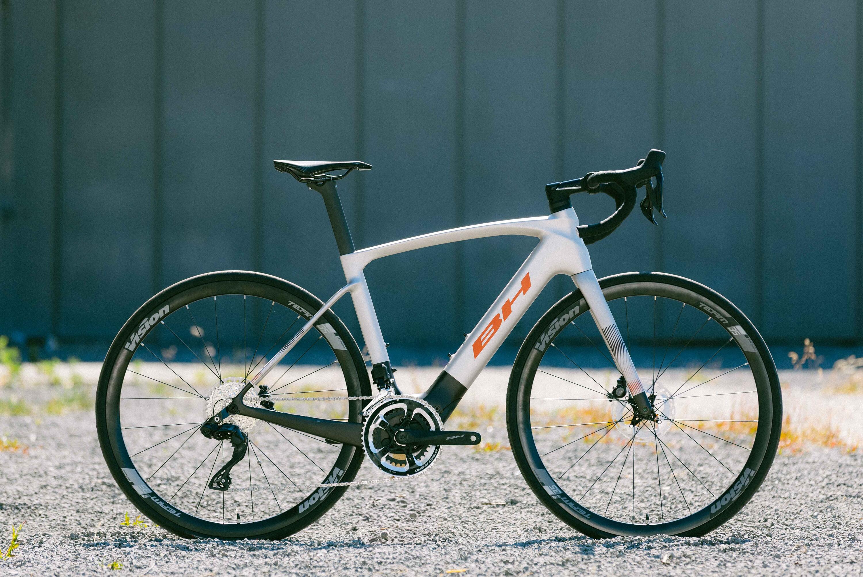 Bicicleta eléctrica carretera Bh Irs1 Carbon 1.5 (2026)gris-naranja 4/4