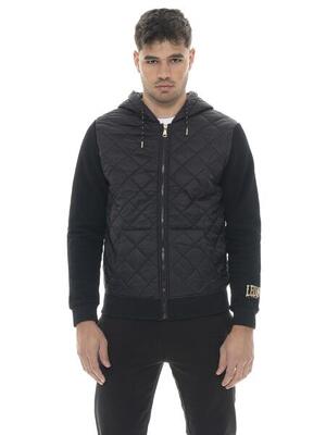 Jas heren leone 1947 apparel volledige rits capuchon nylon logo