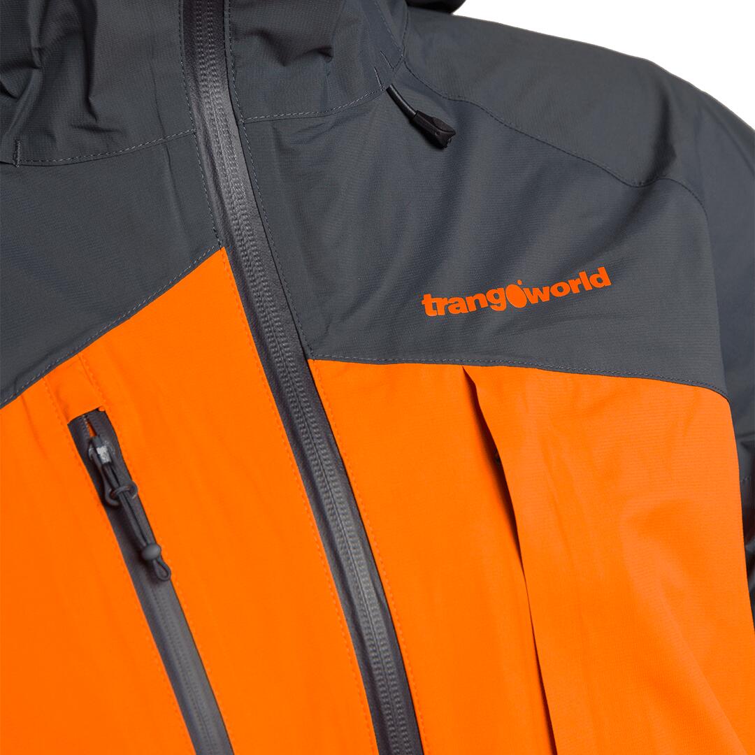 Chaqueta para Hombre Trangoworld Kanin Gris/Naranja 2/2