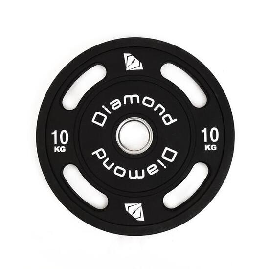 Diamond【Disco Olimpico Multipresa Professionale TPU 4 Maniglie】Pesi Gommati