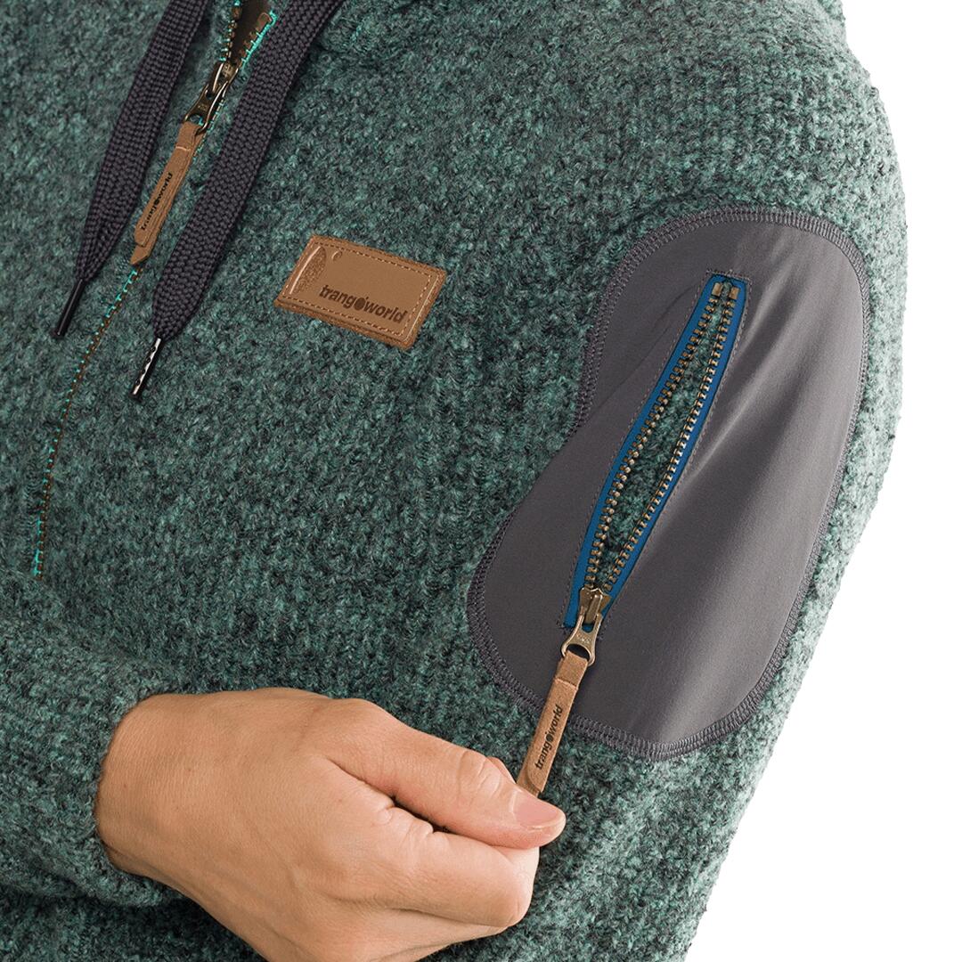 Forro polar para Mujer Trangoworld Gower Verde/Gris 2/4