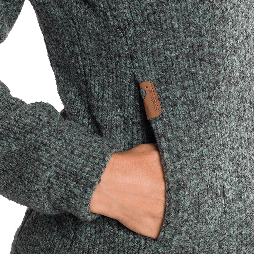 Forro polar para Mujer Trangoworld Gower Verde/Gris 4/4