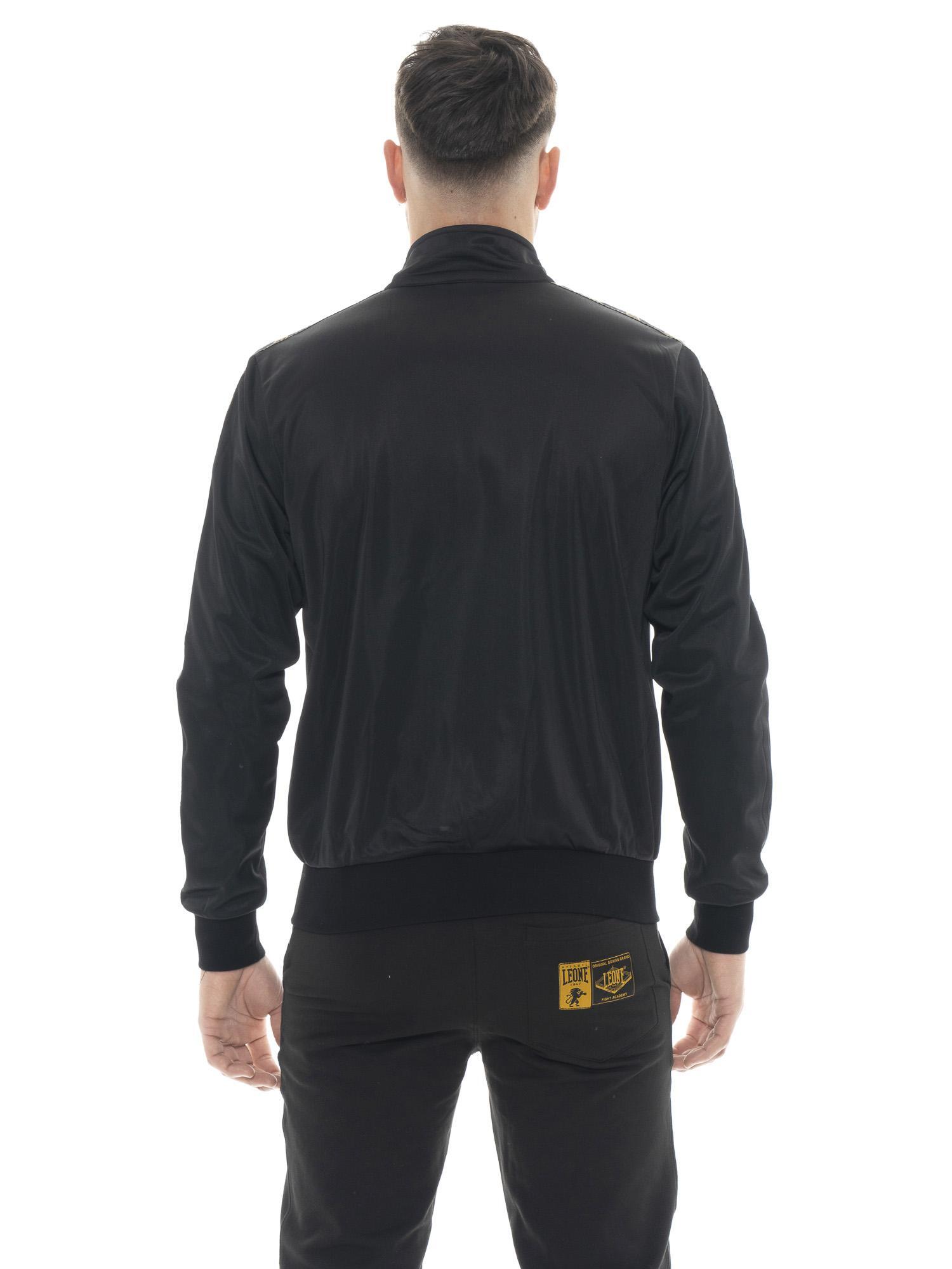 Sweat-shirt homme Leone 1947 Apparel Gold zip intégral col montant 4/5
