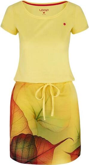 Damenkleid Loap Alysa Gelb