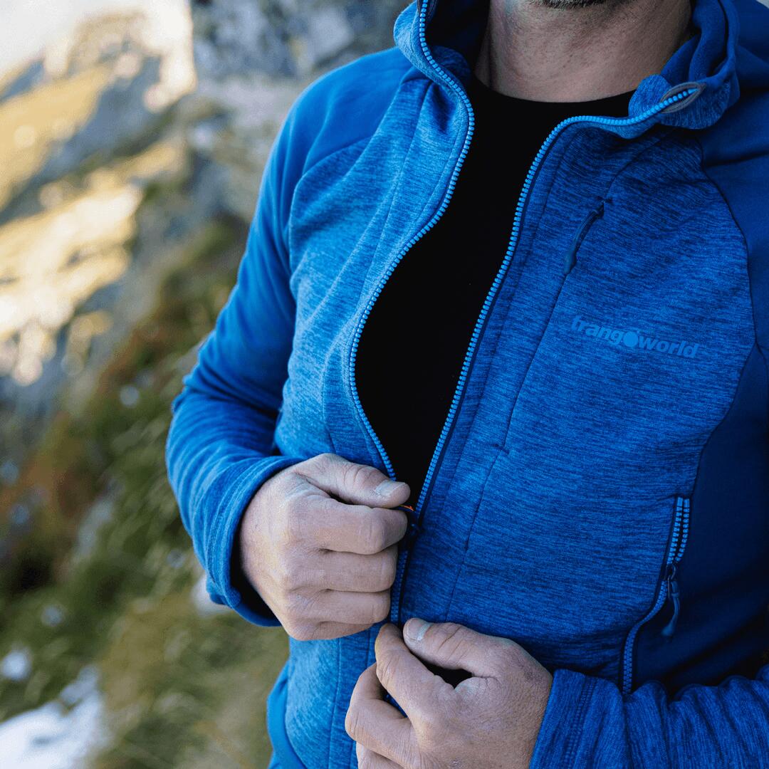 Forro polar para Hombre Trangoworld Cervin Azul/Gris 3/6