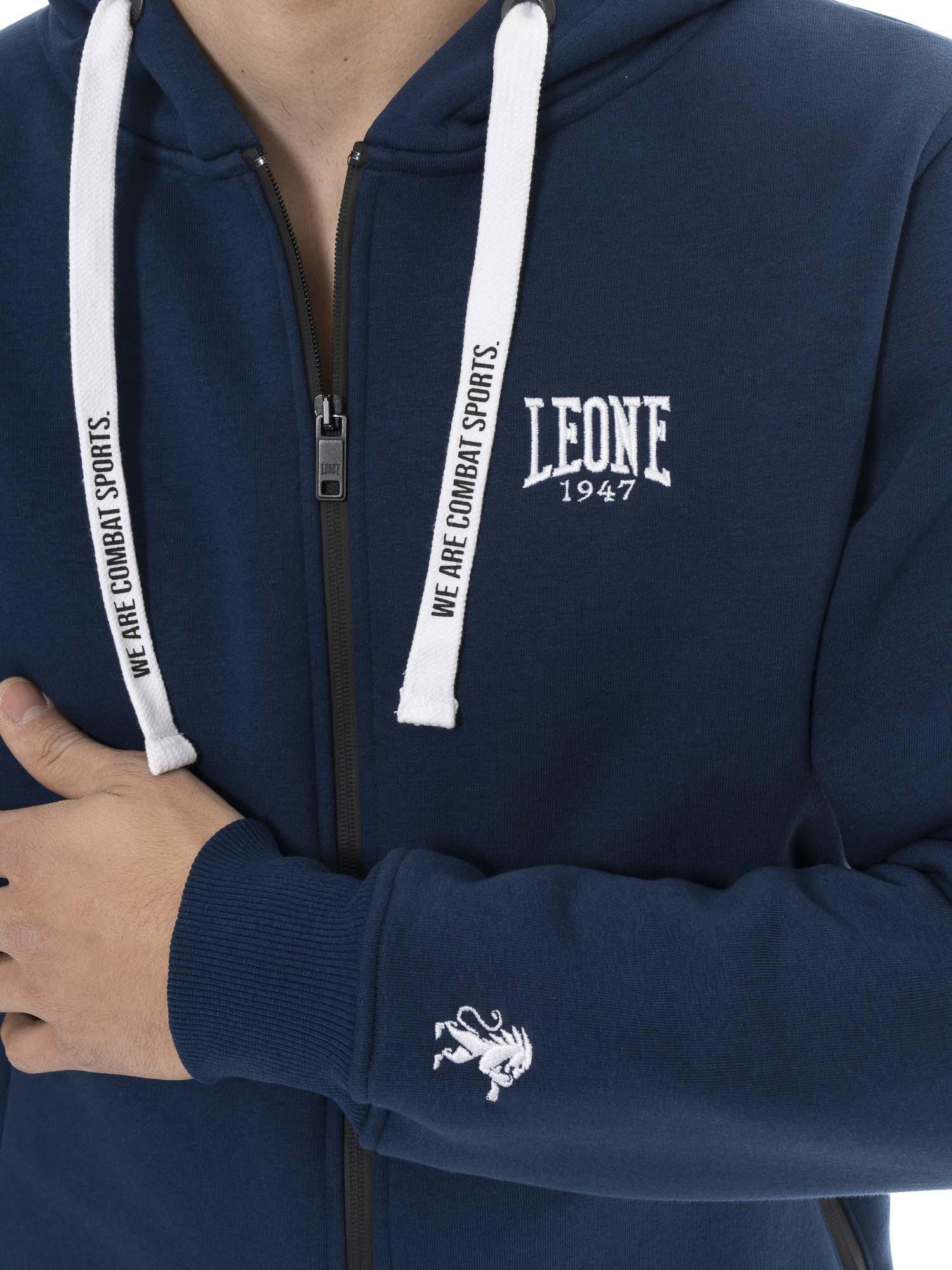 Sweat à capuche homme Leone 1947 Apparel Soft Basic zip 3/5