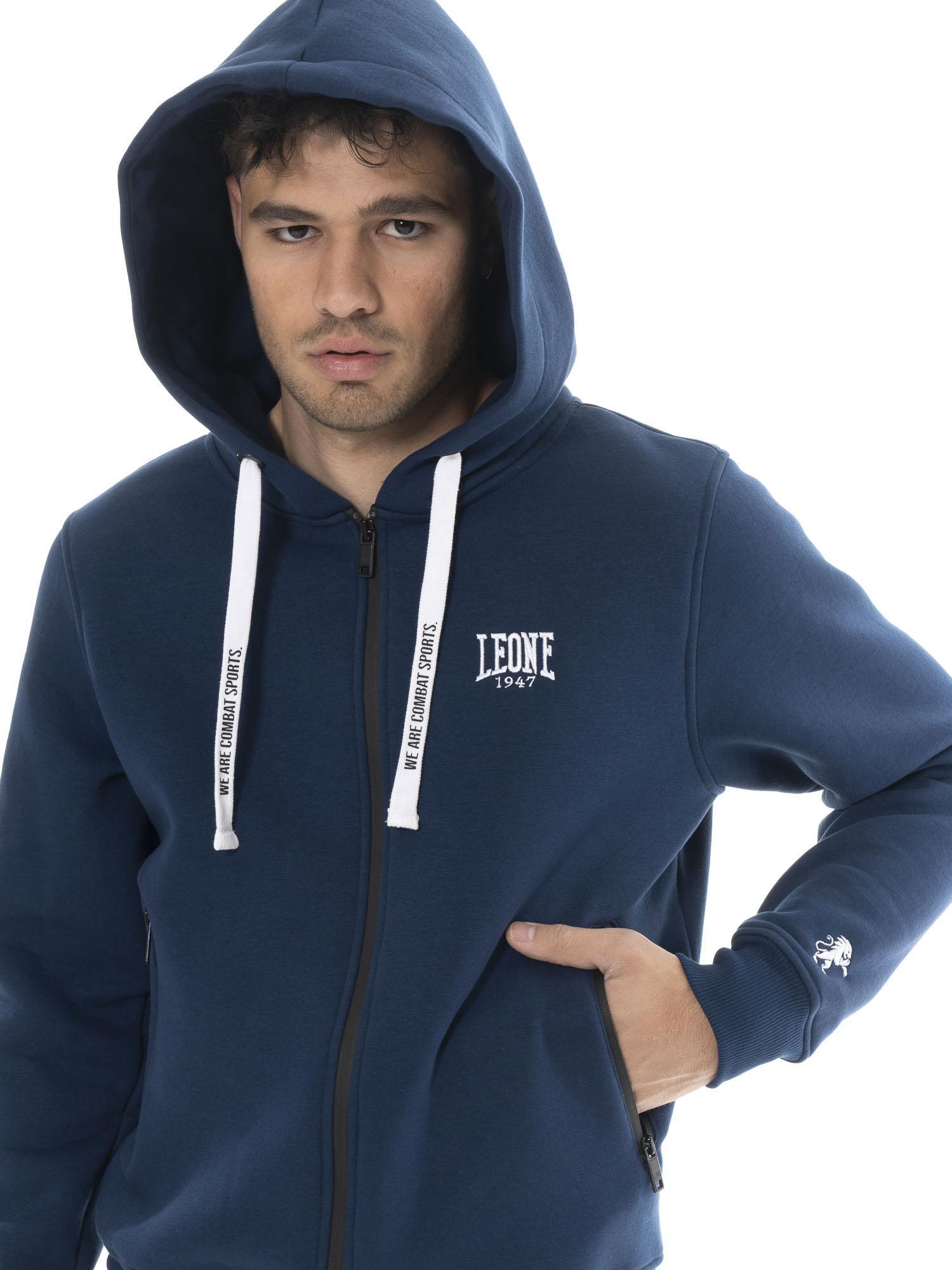 Sweat à capuche homme Leone 1947 Apparel Soft Basic zip 5/5