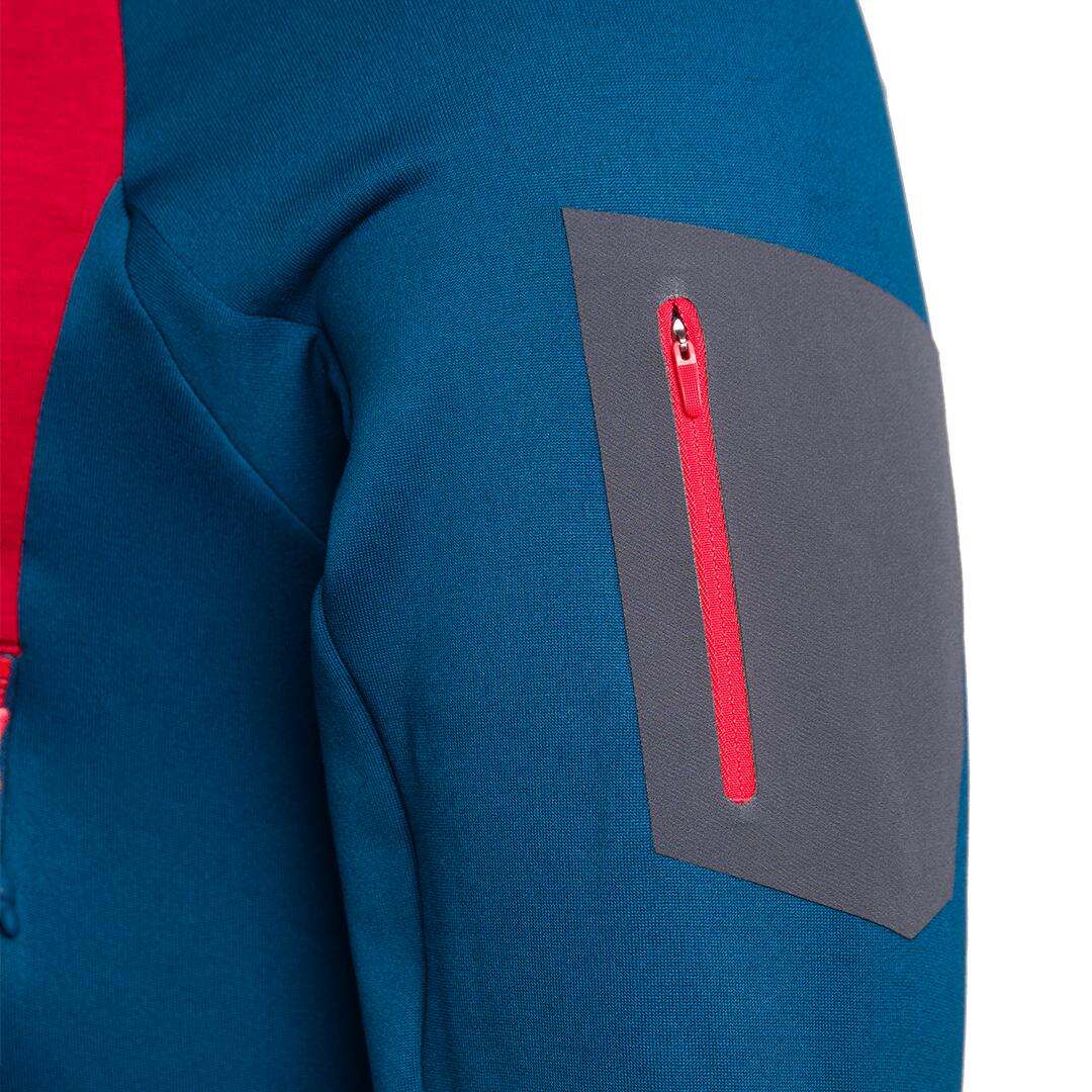 Forro polar para Hombre Trangoworld Cervin Rojo/Azul/Gris 4/4