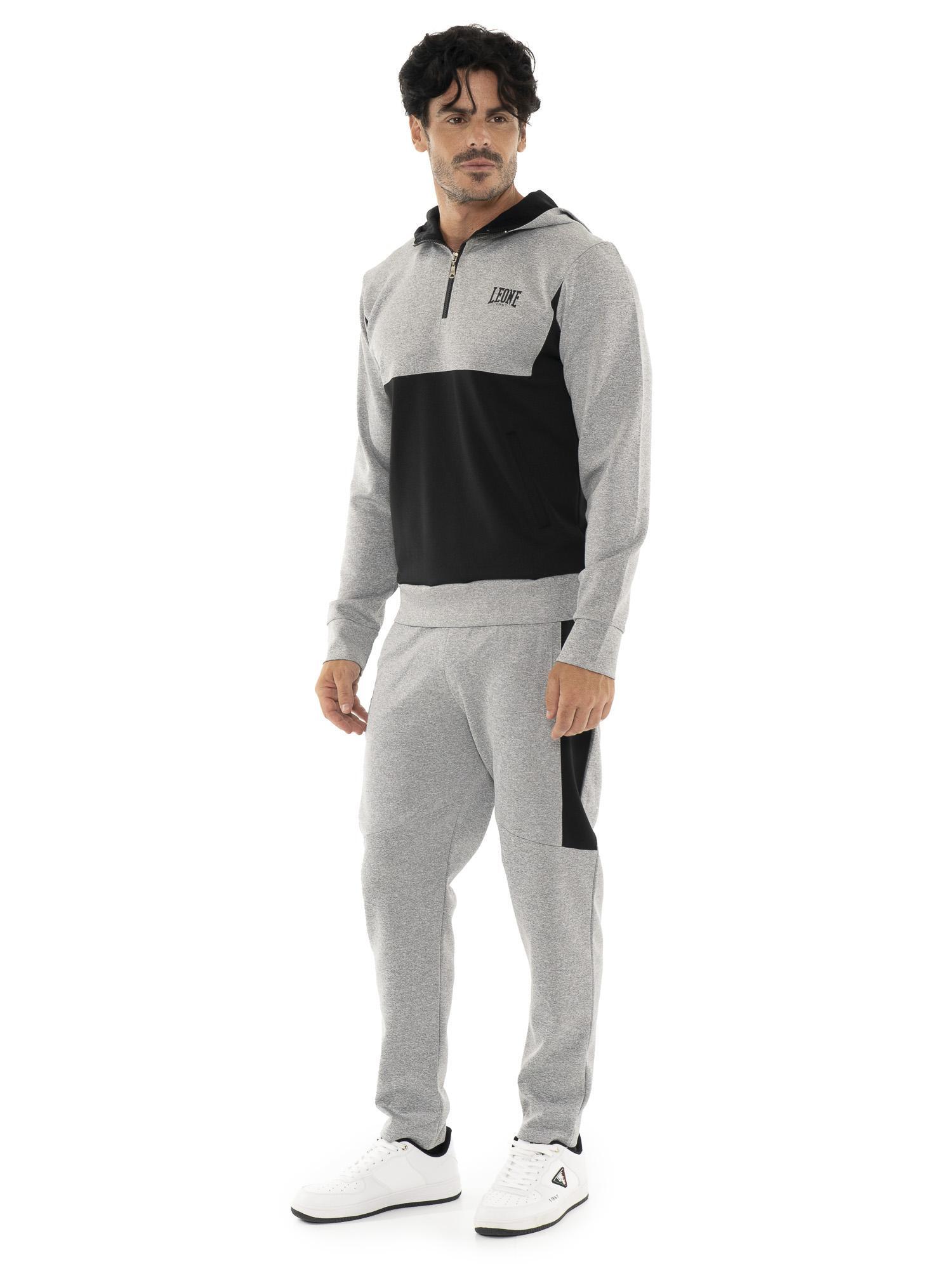 Dres męski Leone 1947 Apparel Tech z kapturem i zamkiem techniczny materiał