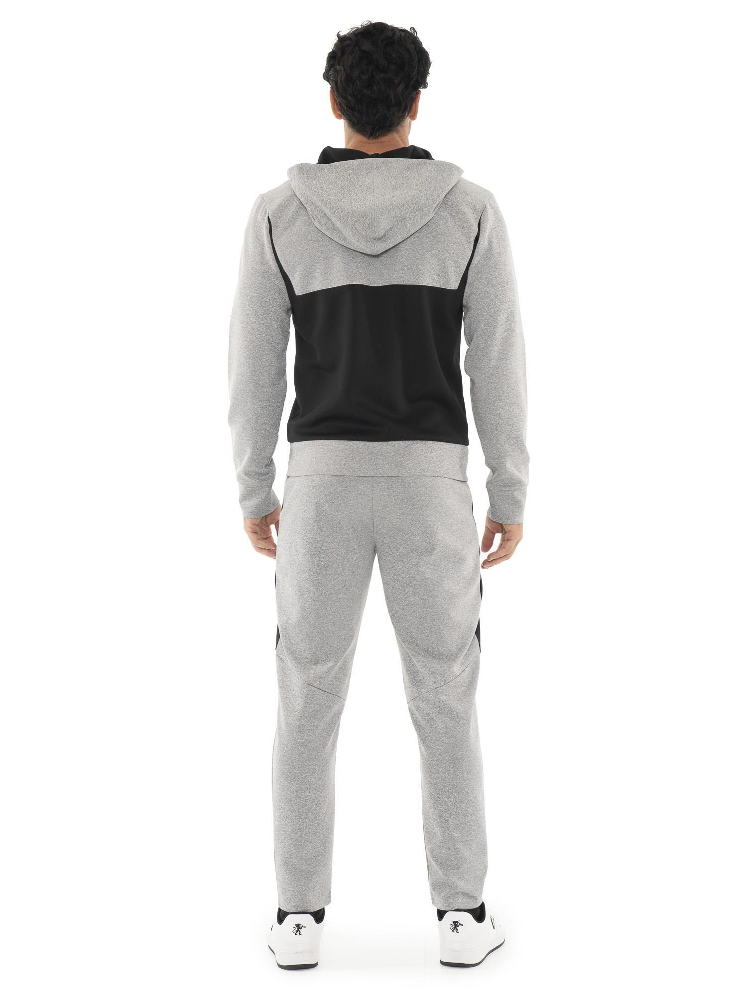 Chándal hombre Leone 1947 Apparel Tech media cremallera capucha tejido técnico 4/5