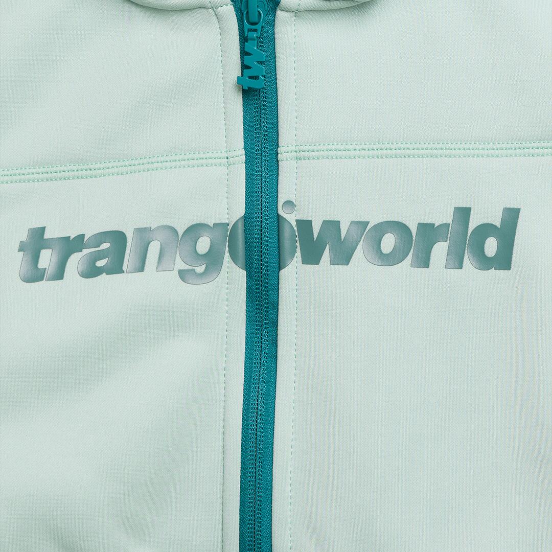 Sudadera con cremallera para niños Trangoworld Oby v02 Verde/Verde 2/2