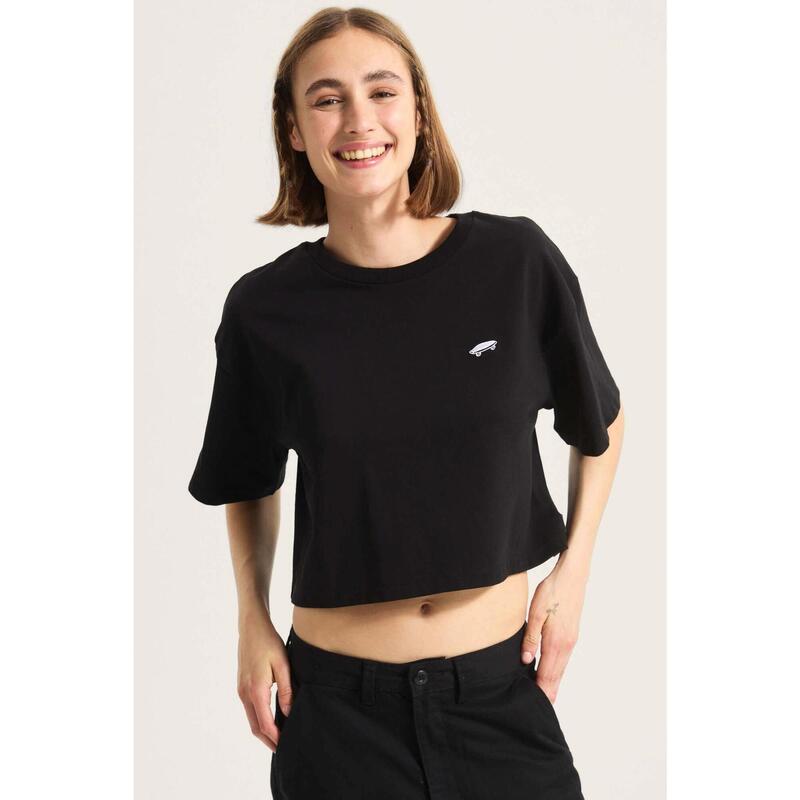 Tricou casual vn000p5qblk1 cu mânecă scurtă negru damă