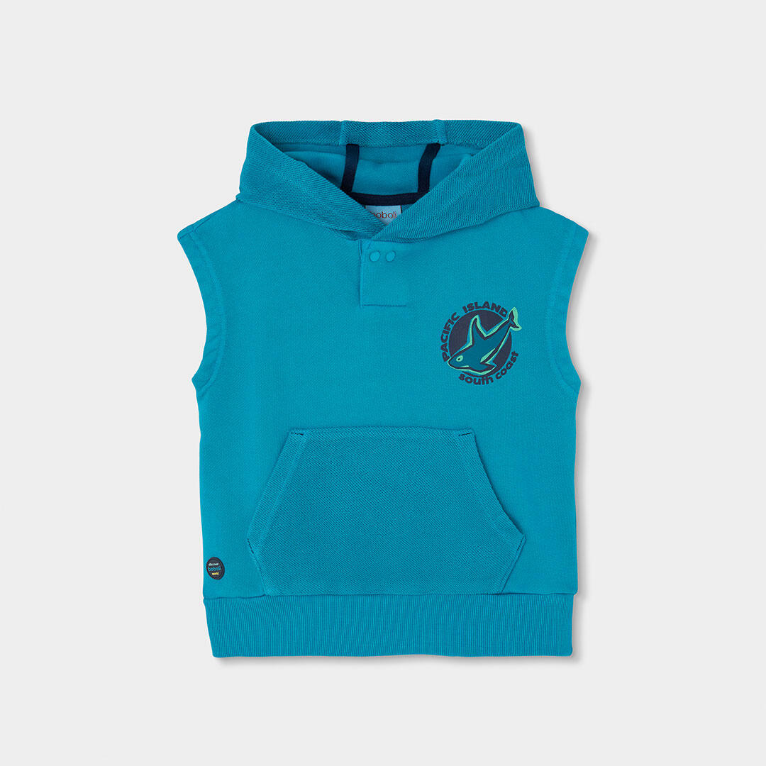 Sudadera de verano de gimnasia kids niño boboli verde 1/4