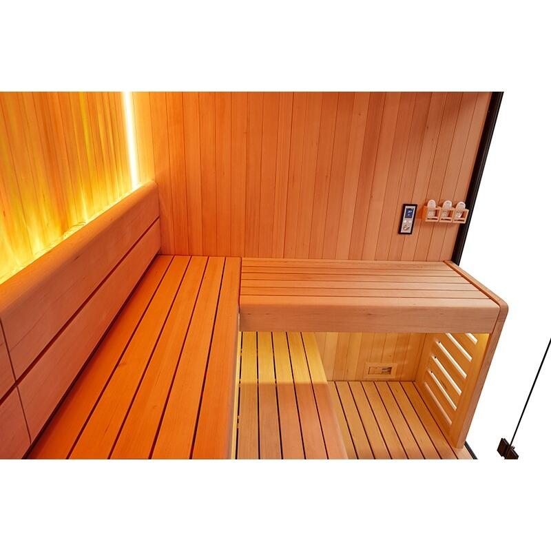 Sauna traditionnel Boreal® CELEST PRO 300 - 8 places - 300x200x210 cm 4/7