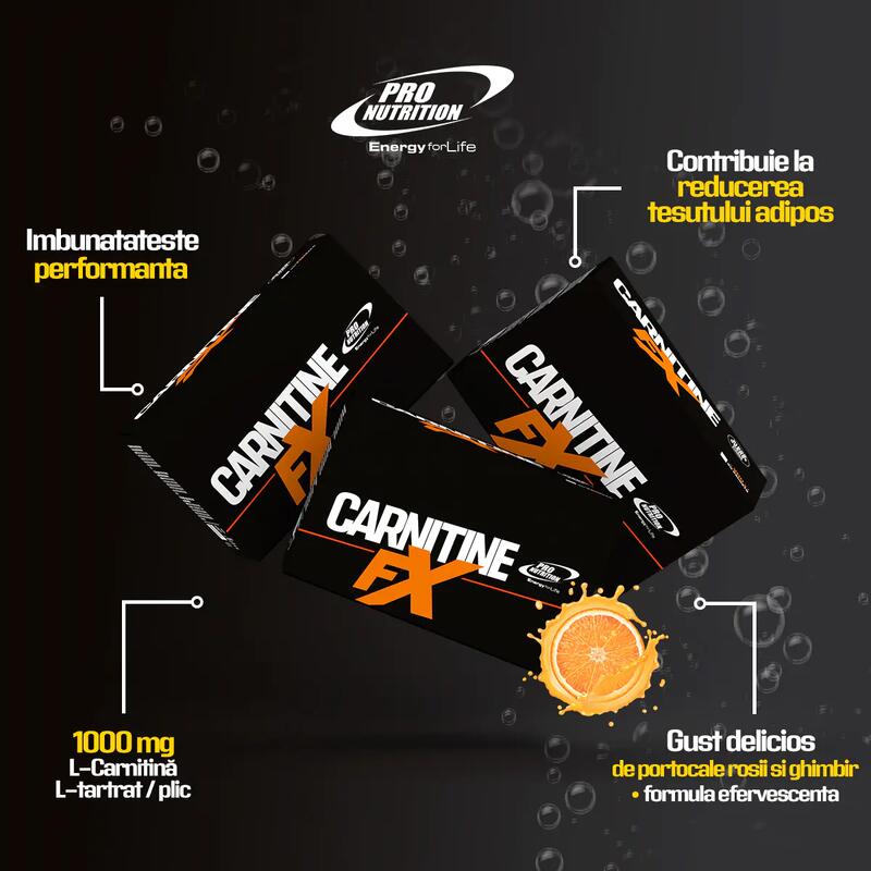 Formulă Efervescentă Pentru Slăbit, Carnitine FX, 20 Plicuri X 10g