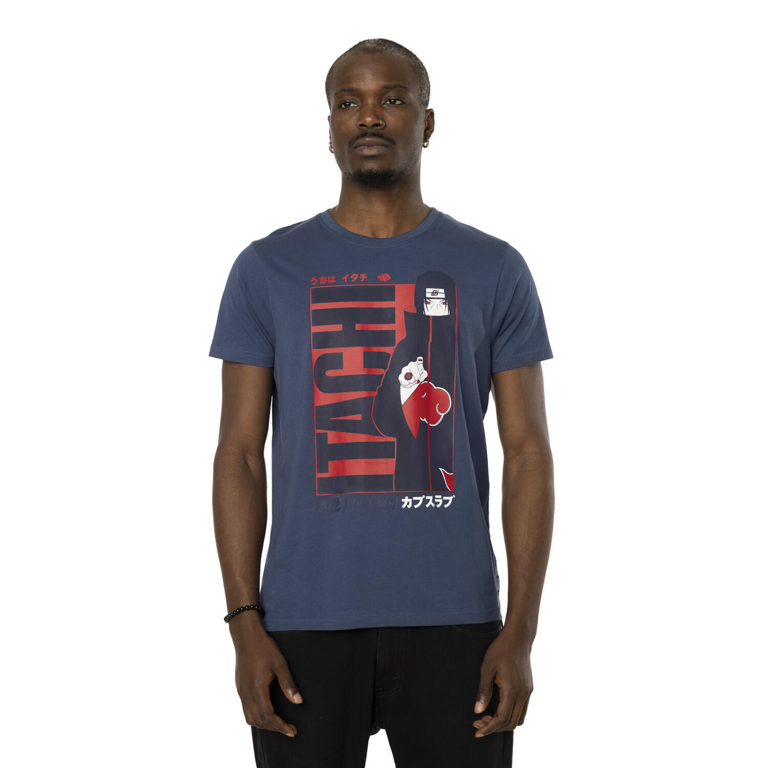 T-shirt en coton homme regular fit avec print Naruto Shippuden Itachi 1/3