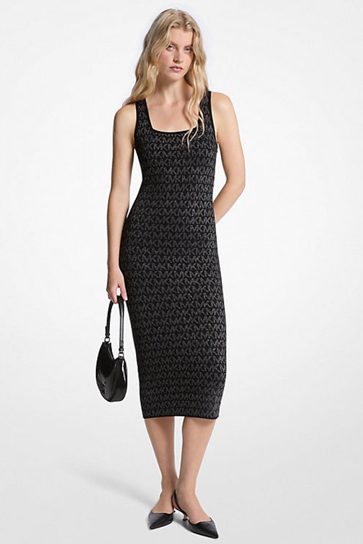 Vestidos Mujer Michael Kors Metallic Mk Sq Nk Drs 3/4