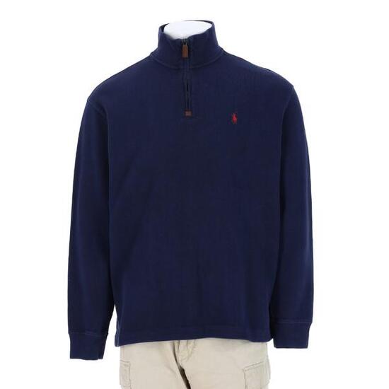 Reconditionné - Pull Homme col camionneur Marine - Très Bon État