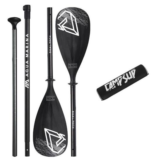 Wiosło Sup 2w1 Dual-Tech Czarne Aqua Marina + Bojka Czarna CAMPSUP