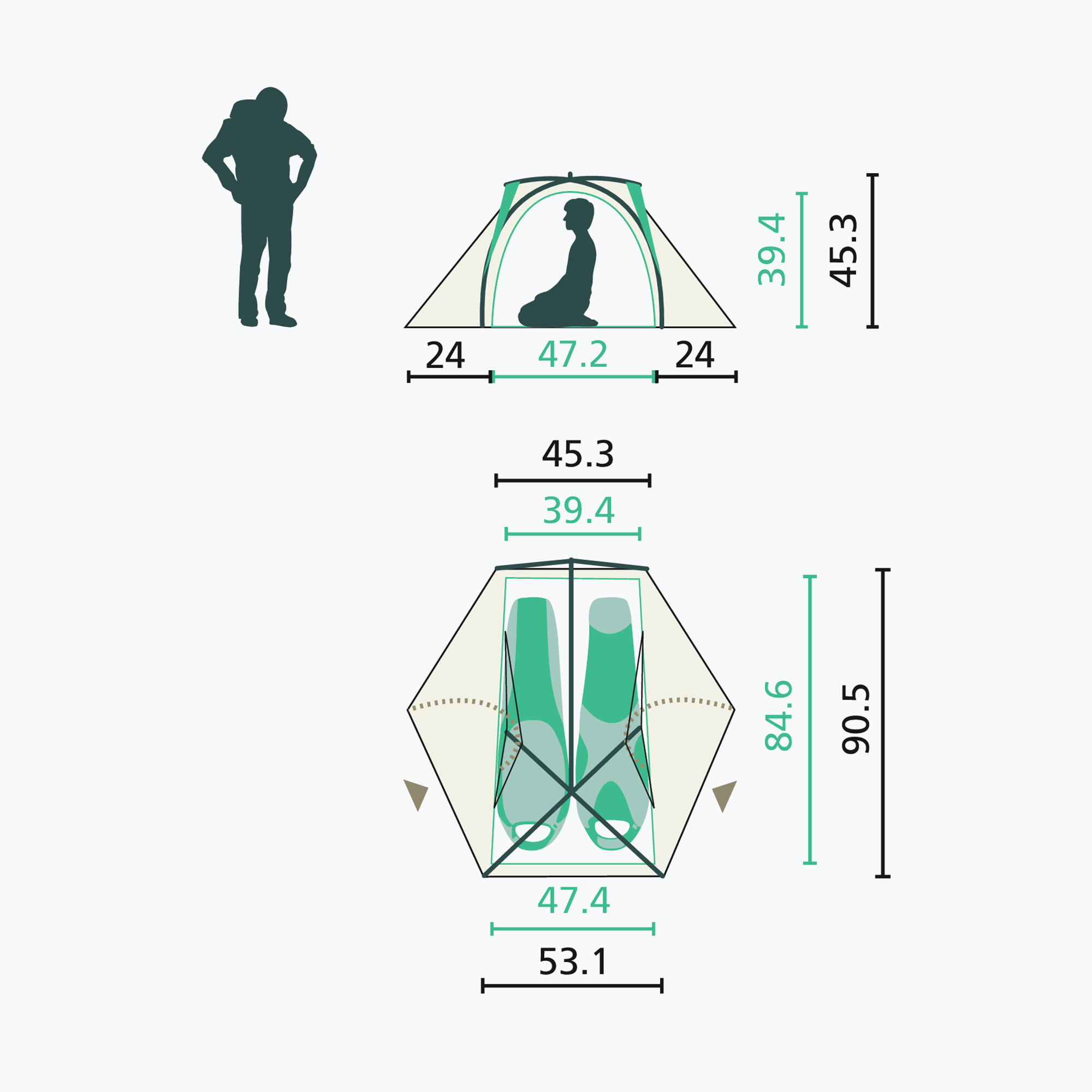 Namiot trekkingowy 2-osobowy Jack Wolfskin Stratos Lite II 4/6