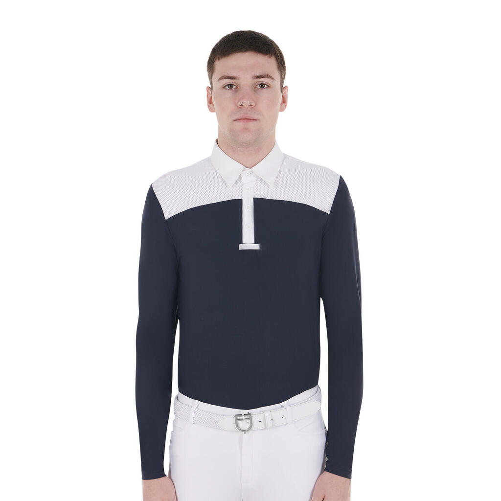 Men's long sleeve competition polo shirt