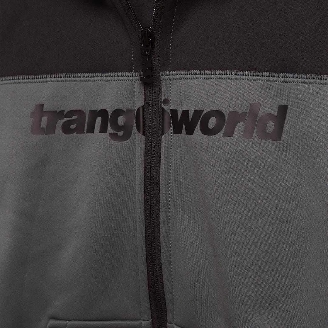 Sudadera con cremallera para niños Trangoworld Oby v02 Gris/Gris 2/2