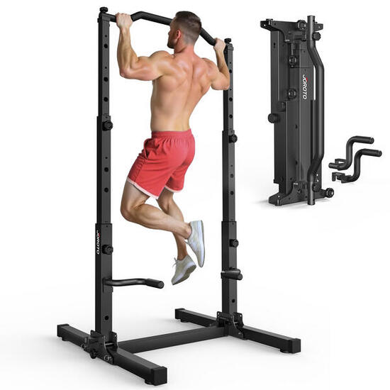 Faltbar Power Tower Klimmzugstange & Dip Station, Freistehend Höhenverstellbar