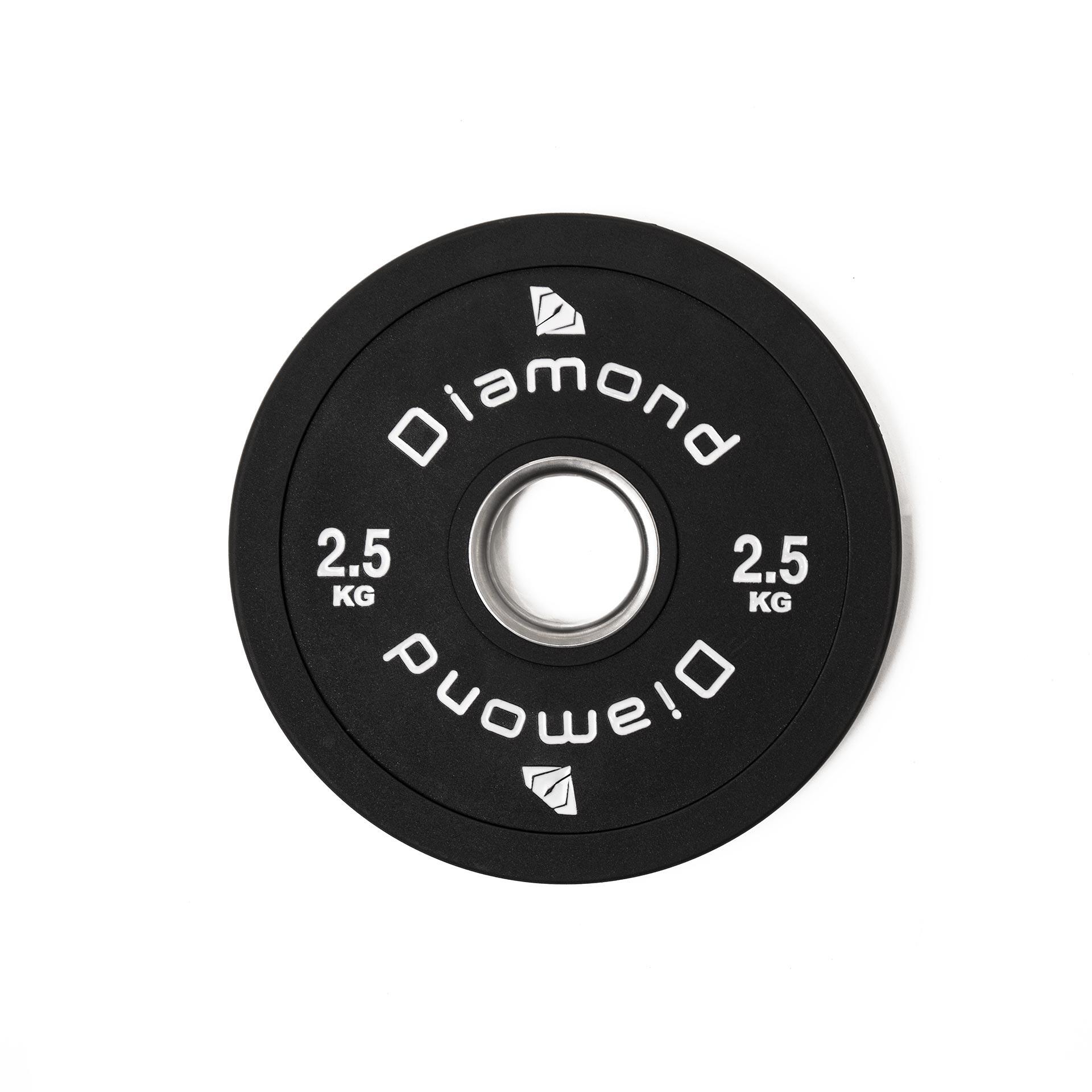 Diamond【Disco Olimpico Multipresa Professionale TPU 4 Maniglie】Pesi Gommati 1/2