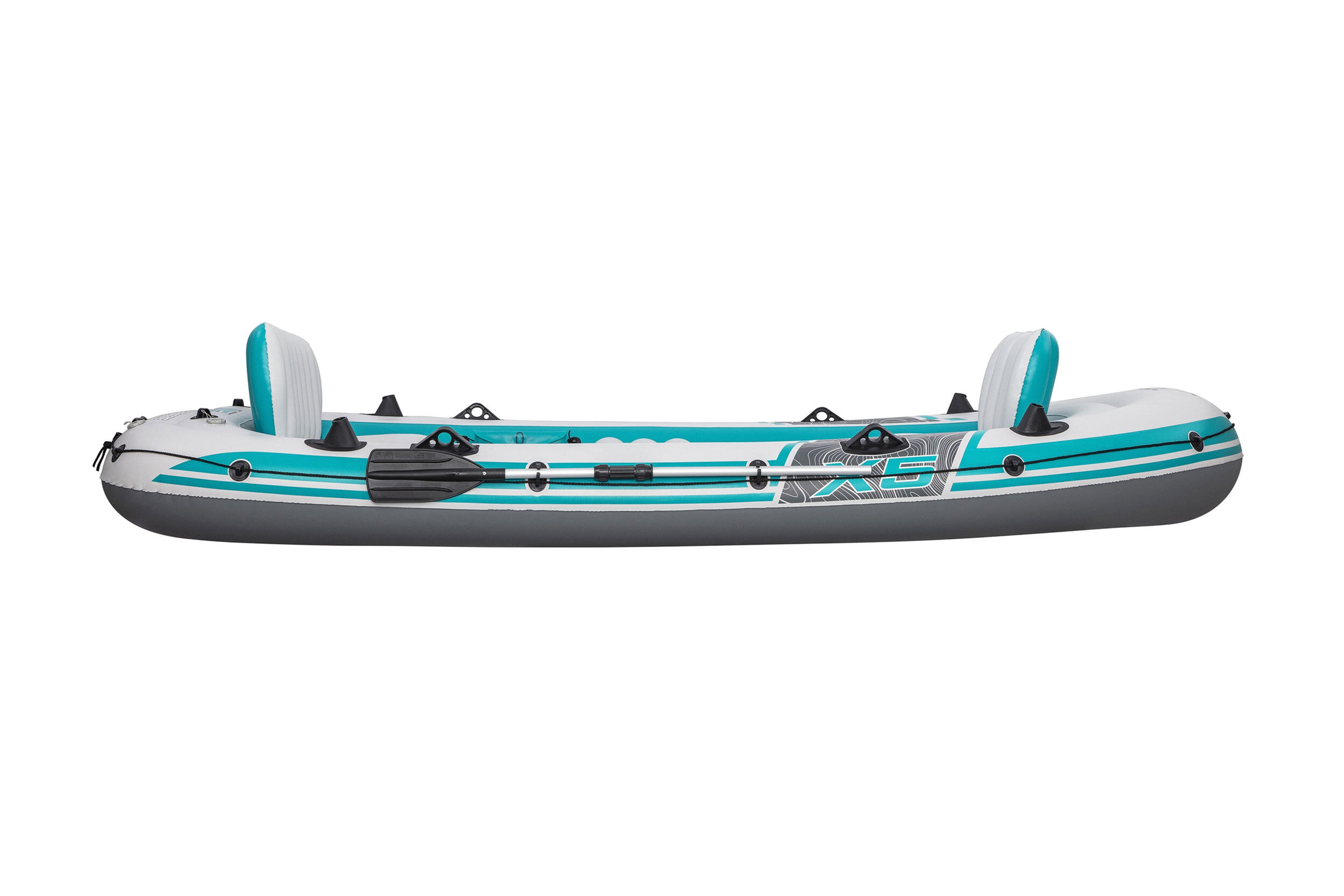 Bateau gonflable pêche en bateau - Ad Venture Elite X5 blanc 3/7