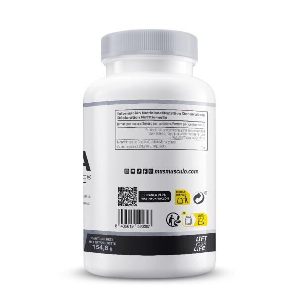 Creatine Monohydraat (Creapure®) - 120 Plantaardige Capsules MASmusculo 3/6