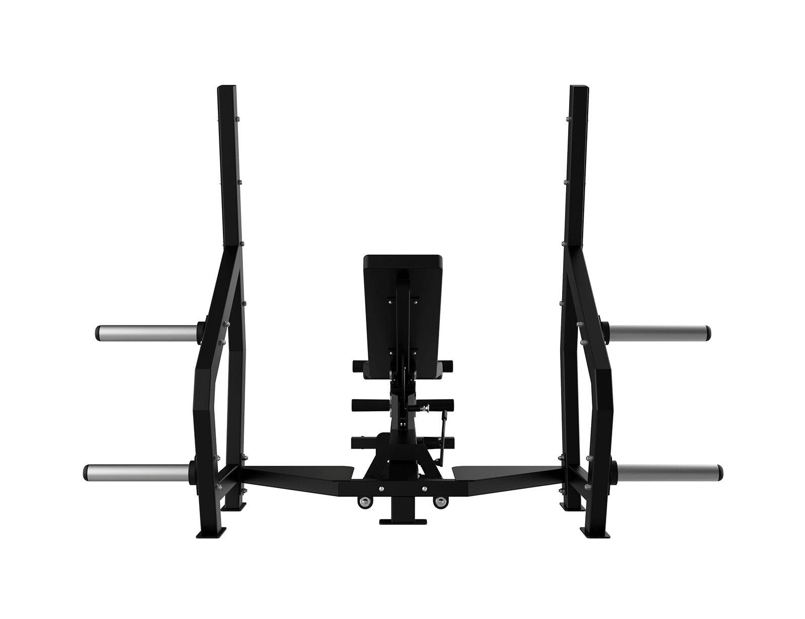 Professionele verstelbare Olympische bank Fitness Tech 5/5