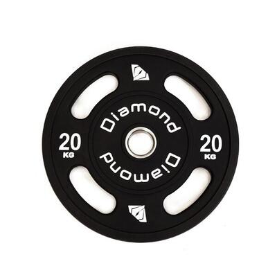 Diamond【Disco Olimpico Multipresa Professionale TPU 4 Maniglie】Pesi Gommati