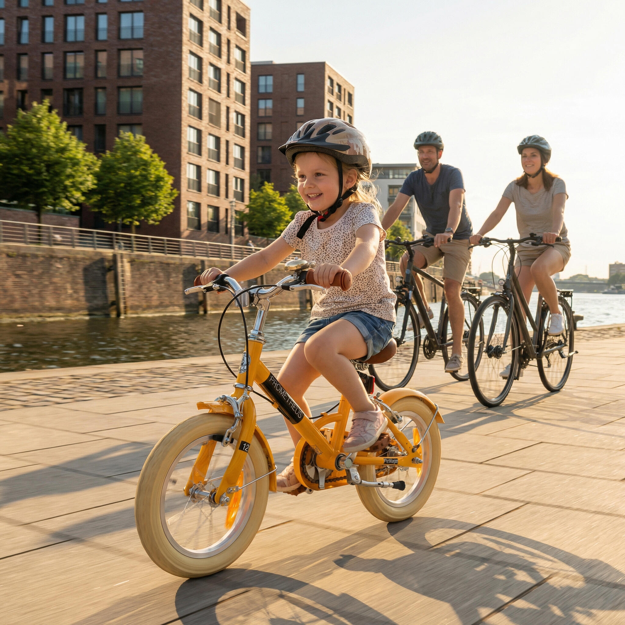 Kinderfahrrad 14 Zoll ab 4 Jahre – Retro/Vintage Look - Felgenbremse & Ständer 5/8