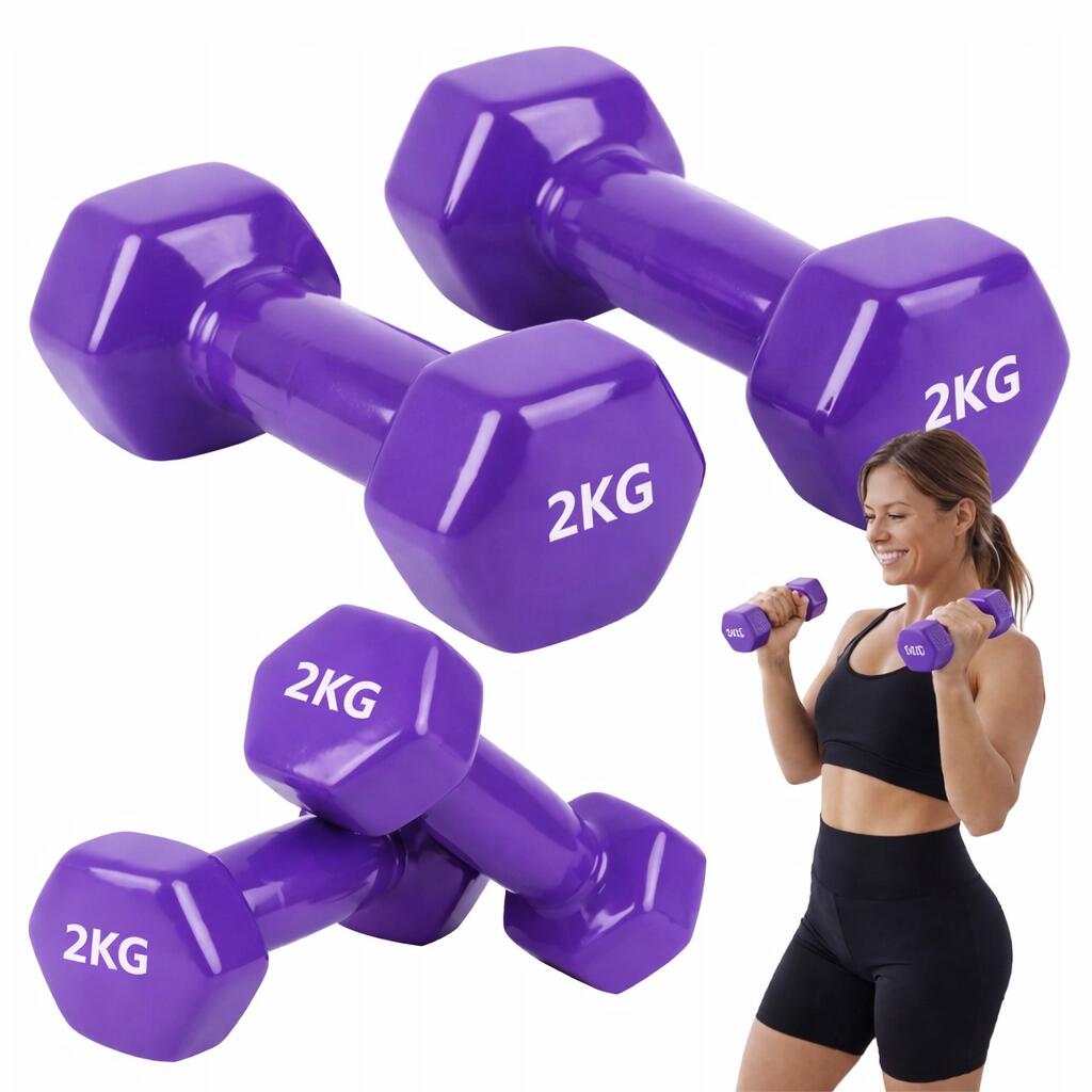 Hantelka 2 Kg X-Sport Fioletowy 2/4