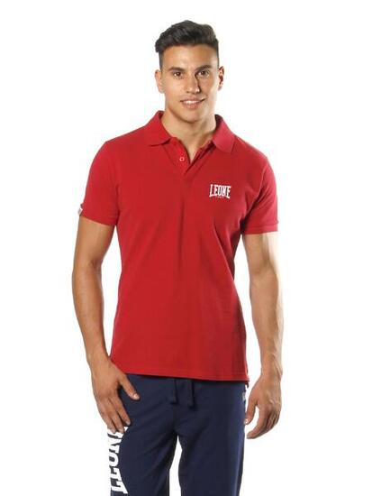 Polo homme en piqué à manches courtes Leone Basic