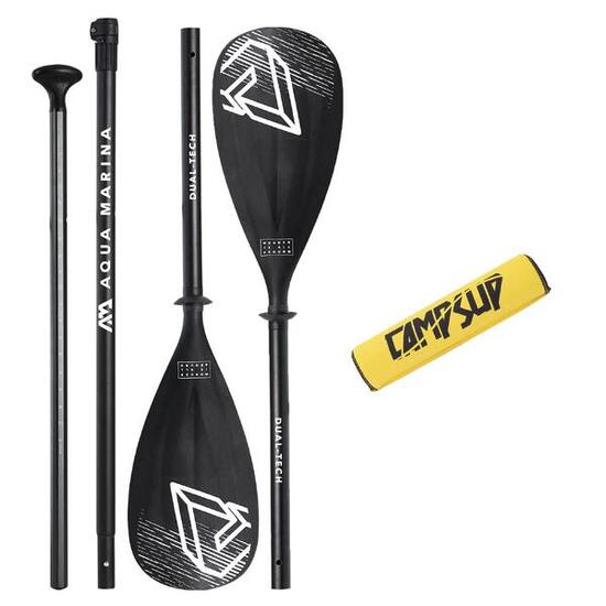 Wiosło Sup 2w1 Dual-Tech Czarne Aqua Marina + Bojka do wiosła Żółta CAMPSUP