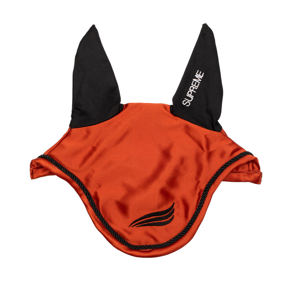Satin bonnet with elasticated ears