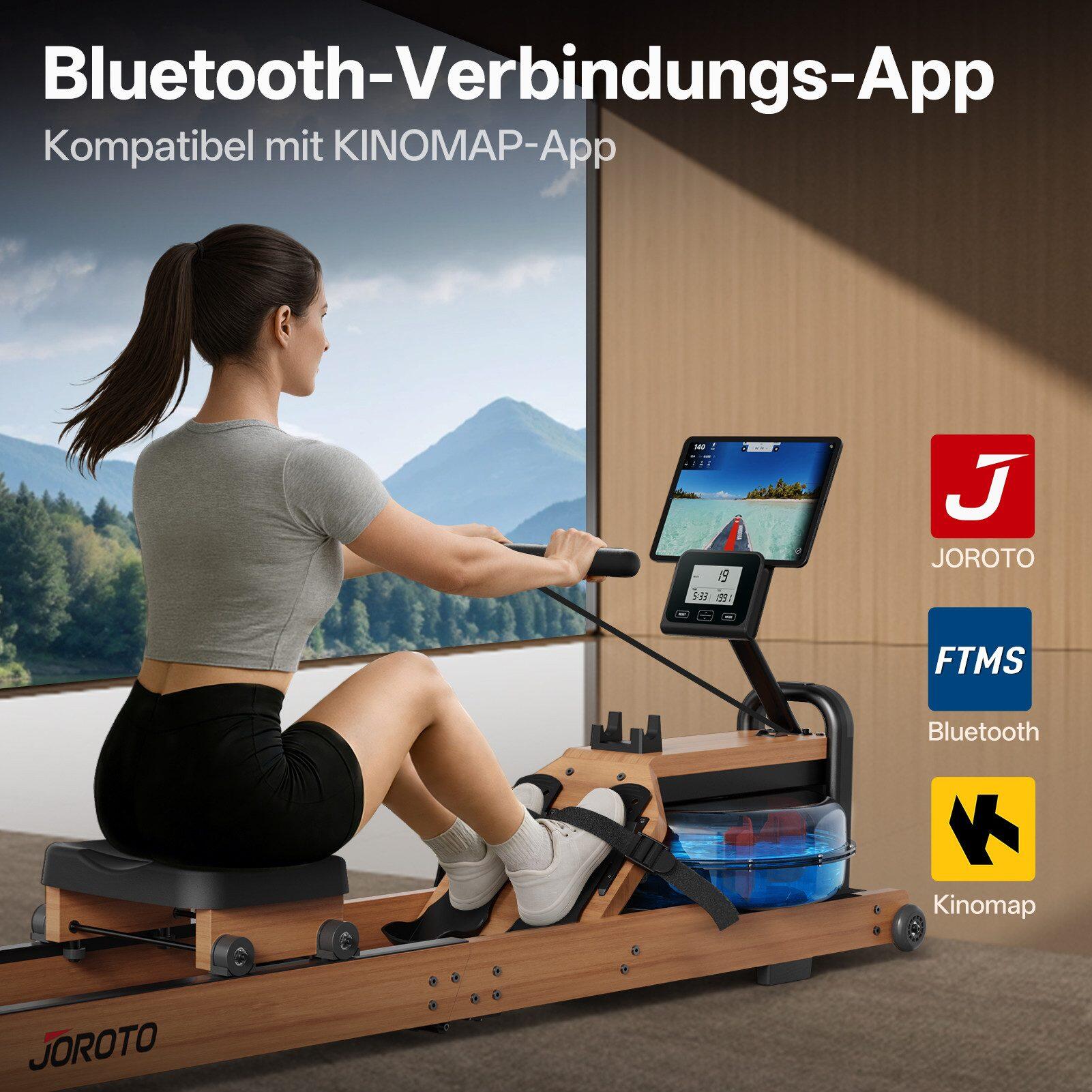 Opvouwbare waterroeimachine MR260, draagvermogen 120 kg, Bluetooth en app 3/7