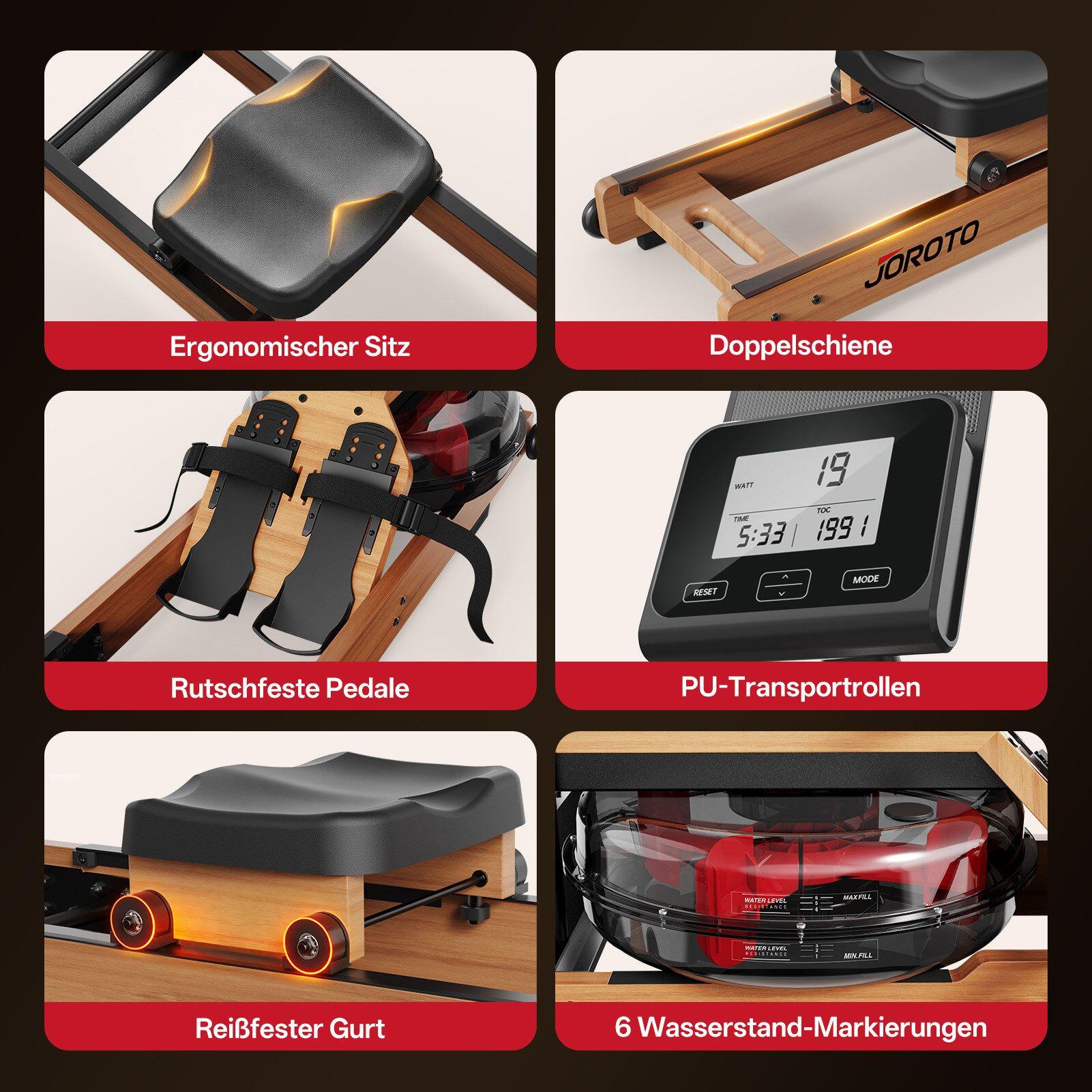 Opvouwbare waterroeimachine MR260, draagvermogen 120 kg, Bluetooth en app 7/7