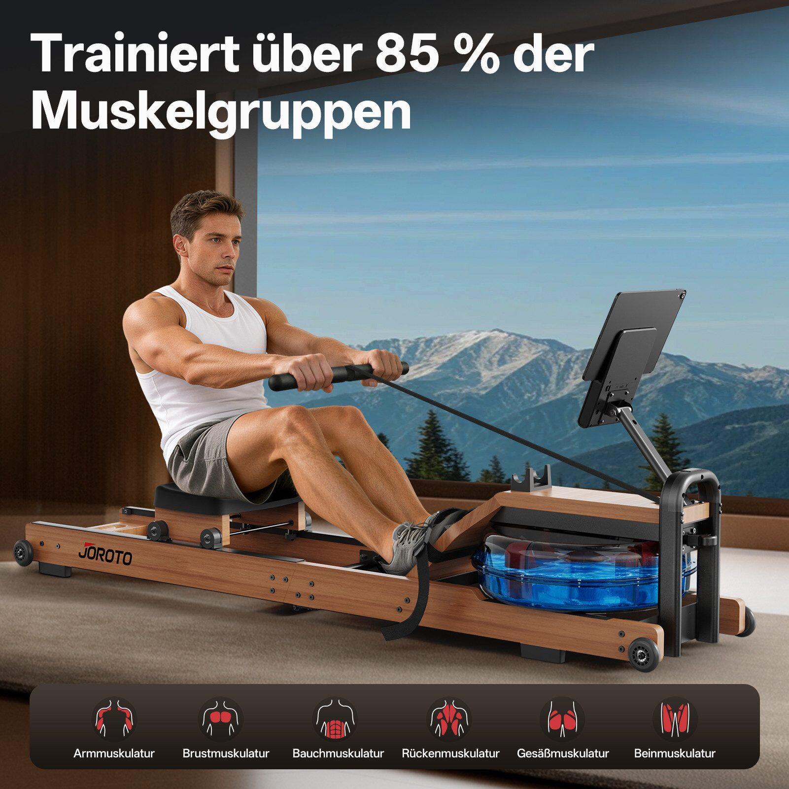 Opvouwbare waterroeimachine MR260, draagvermogen 120 kg, Bluetooth en app 5/7