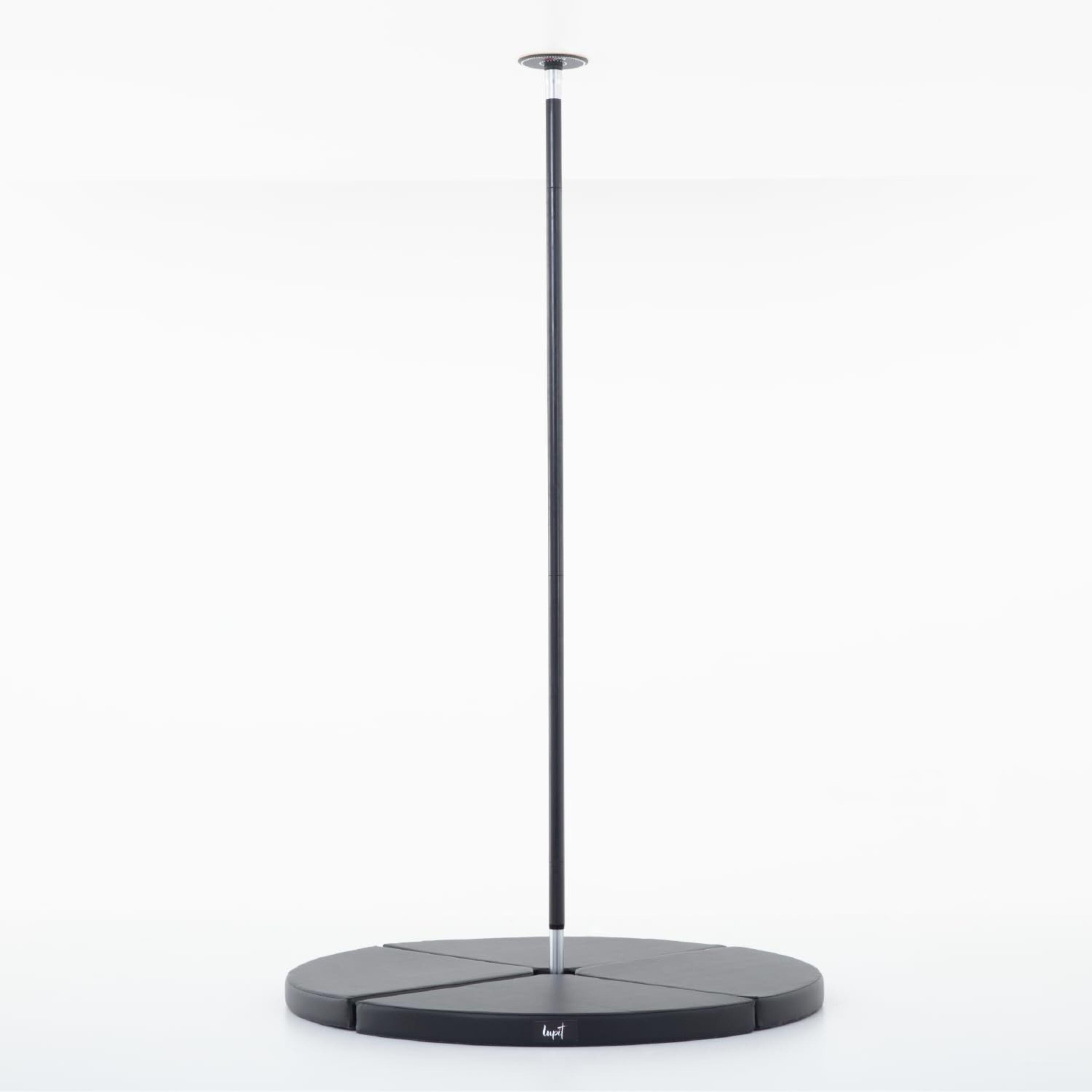TAPIS DE DANSE PLIABLE, ROND STANDARD noir, D 1500 mm, T 80 mm 3/4