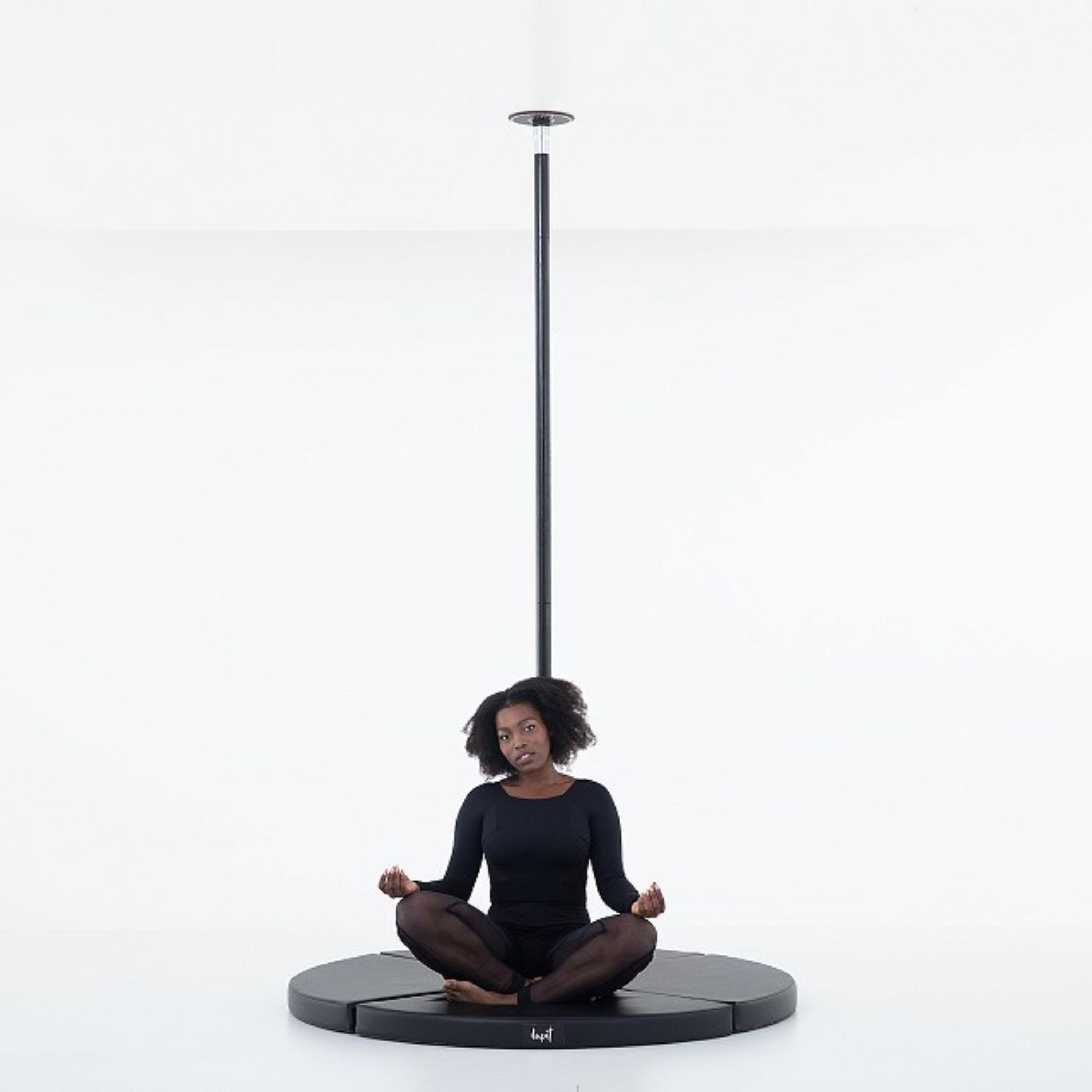 TAPIS DE DANSE PLIABLE, ROND STANDARD noir, D 1500 mm, T 80 mm 2/4