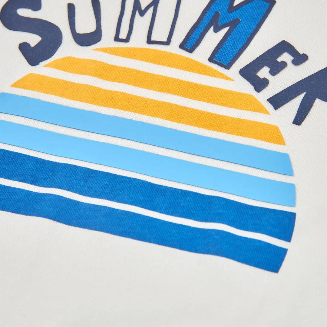 Camisetas De Tirantes de verano de gimnasia kids niño boboli blanco 4/4