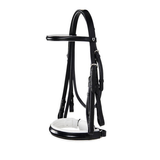 Bridon en cuir lisse dressage