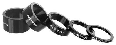 Neatt kit of aluminium spacers (x5) black