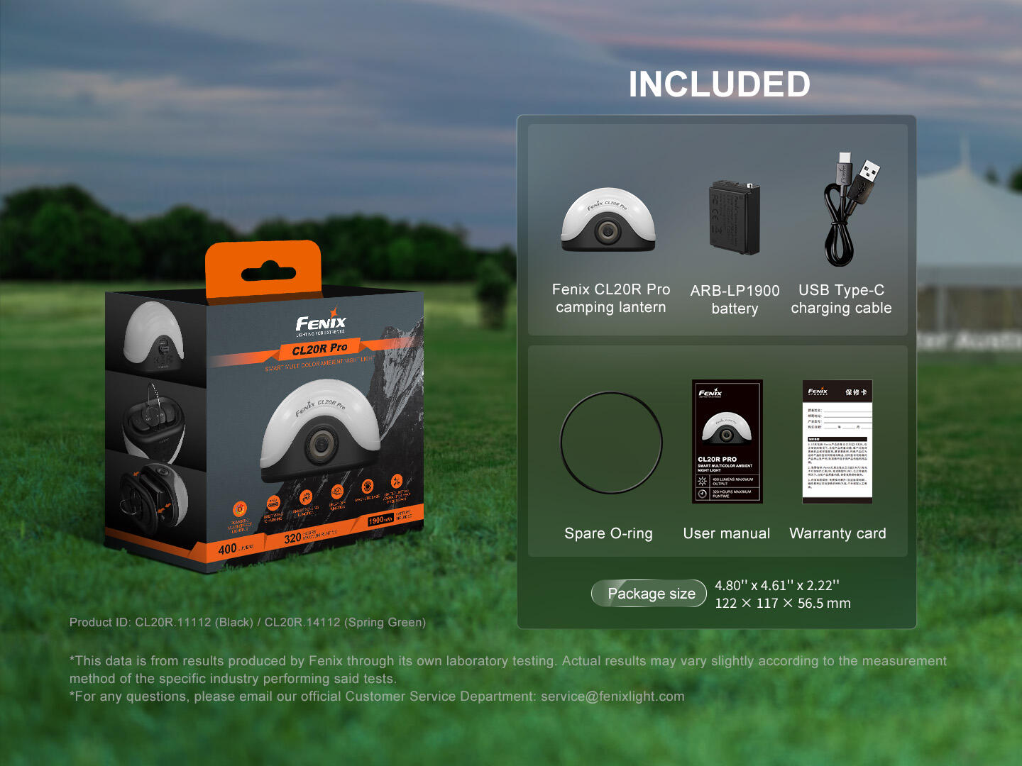 FENIX CL20R PRO camping lantern - 400 lm 7/7