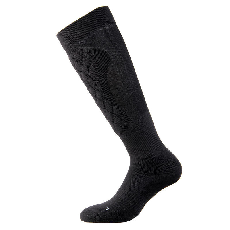 Crosstraining sokken Volwassen en gym polka dots kuitbescherming Zwart