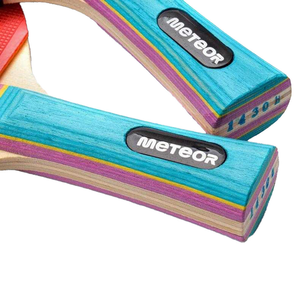 Mazza Da Ping Pong Misura Confezione 2 Meteor Zephyr Rosso Taglia Unica 4/4